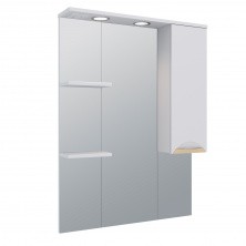 AQUA DE MARCO Зеркало-шкаф ELEGANSE 75 см, правое, белый\золото 1075CGELE/R