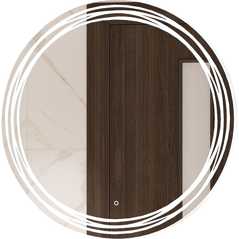 Приобрести continent зеркало с подсветкой talisman 77х77 см, сенсорный включатель, белое