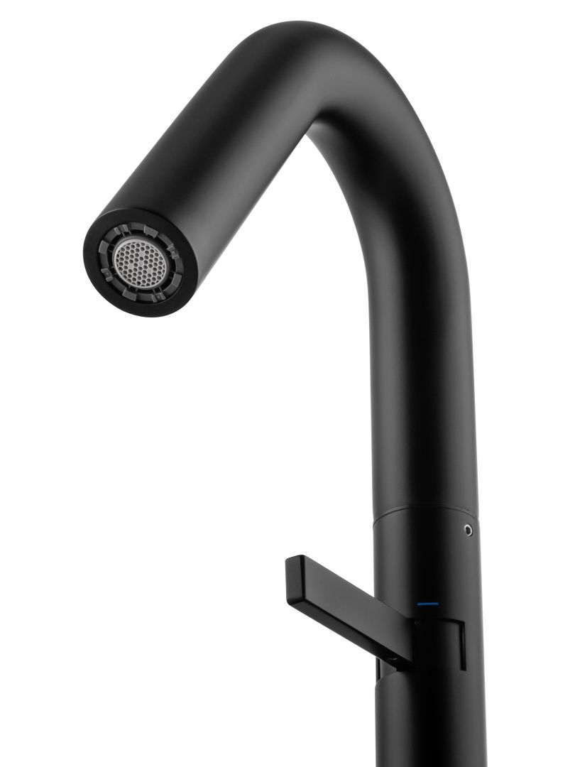 Приобрести смеситель для раковины высокий wonzon & woghand, черный матовый (ww-6068-mb)