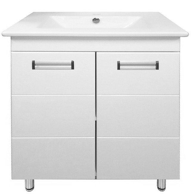 Приобрести loranto тумба напольная с раковиной дина 60х81 см, белая cs00049871