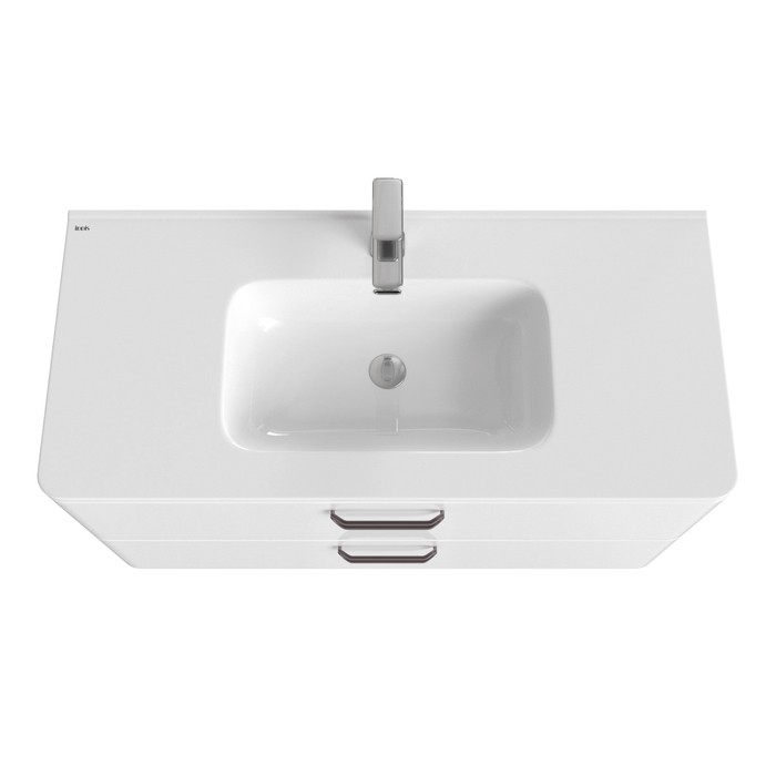 Приобрести iddis тумба подвесная brick с раковиной 100 см. белая bri10w1i95