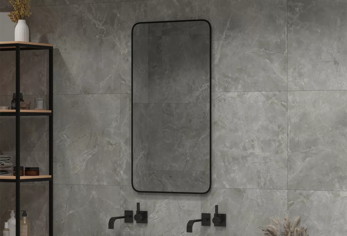 Приобрести continent зеркало с подсветкой torry 60х100 см, черное