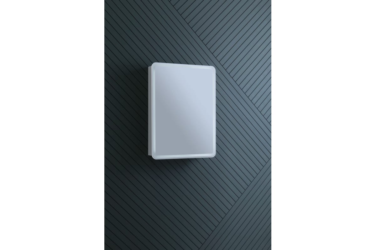 Приобрести aquanet зеркальный шкаф оптима 60 см, с led подсветкой