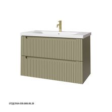 Caprigo Тумба с раковиной TERMIN-Smalty STRIPE 90 см, зеленая, эмаль