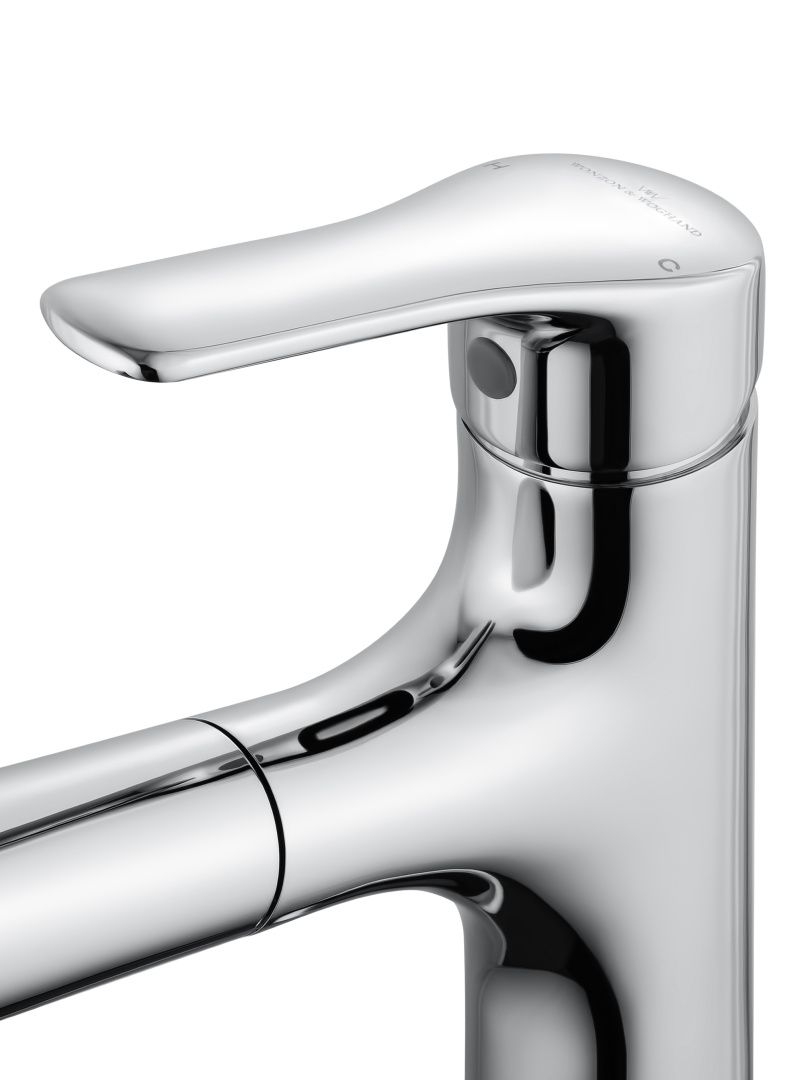 Приобрести смеситель для раковины с выдвижным изливом wonzon & woghand, хром (ww-ae4151-cr)