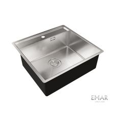 Oulin Кухонная мойка 54х52 см, сатин Oulin OL-F121X