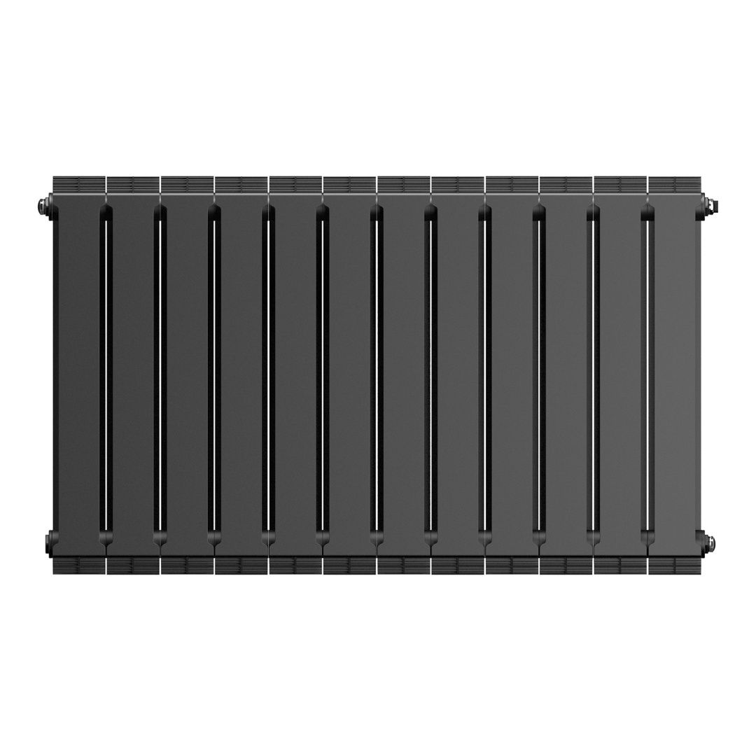 Приобрести royal thermo радиатор биметаллический pianoforte 500 /noir sable ( черный графит ) - 12 секц.