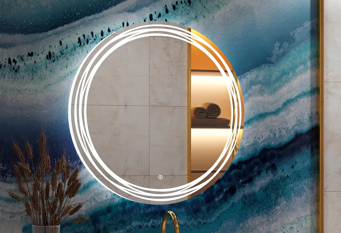 Приобрести continent зеркало с подсветкой talisman 77х77 см, белое