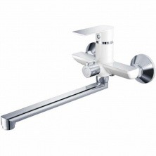 HAIBA Смеситель для ванны 230мм, белый\хром HB-22505-8