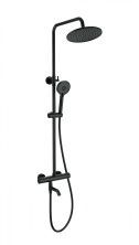 Душевая система с термостатом WONZON & WOGHAND INN 4, Черный матовый (WW-B3047-A1-MB)