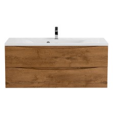 BelBagno Тумба с раковиной MARINO 110 см, подвесная Rovere Nature, белая раковина