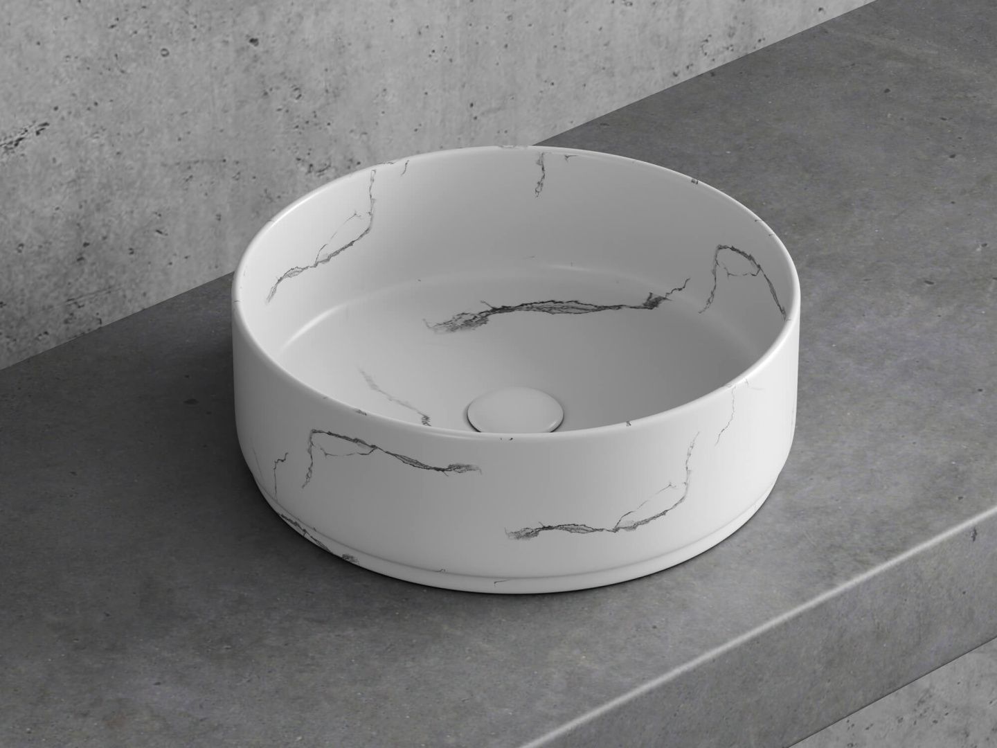 Приобрести hayzburg накладная раковина чаша 34х11 см, мрамор, матовая hb-0025