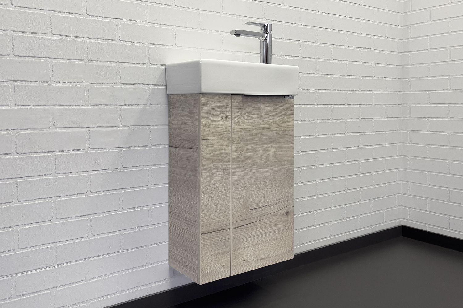 Приобрести сomforty тумба с раковиной "асти-40" дуб дымчатый