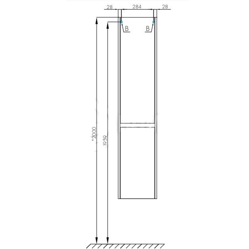 Приобрести акватон пенал подвесной нортон белый 1a249403nt01l  l\r