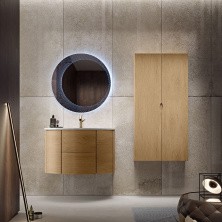 Cezares Тумба подвесная с раковиной EDEN 91 см Rovere Tabacco, дерево 55073