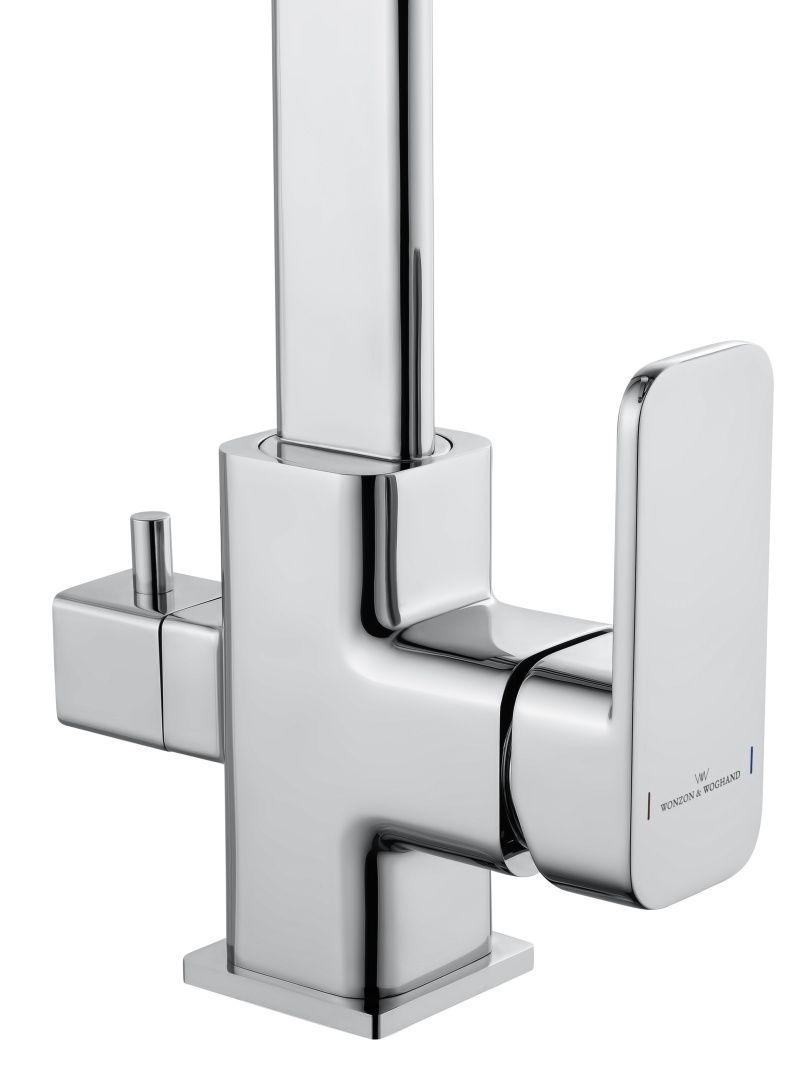 Приобрести смеситель для кухни с подключением фильтра wonzon & woghand, хром (ww-88458004-cr)