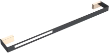 Boheme Полотенцедержатель Q 60 см, золото\черный 10942-G-B
