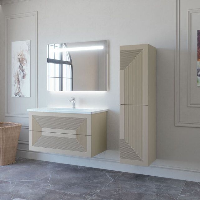 Приобрести caprigo пенал modo quarta 35 см, светло бежевый