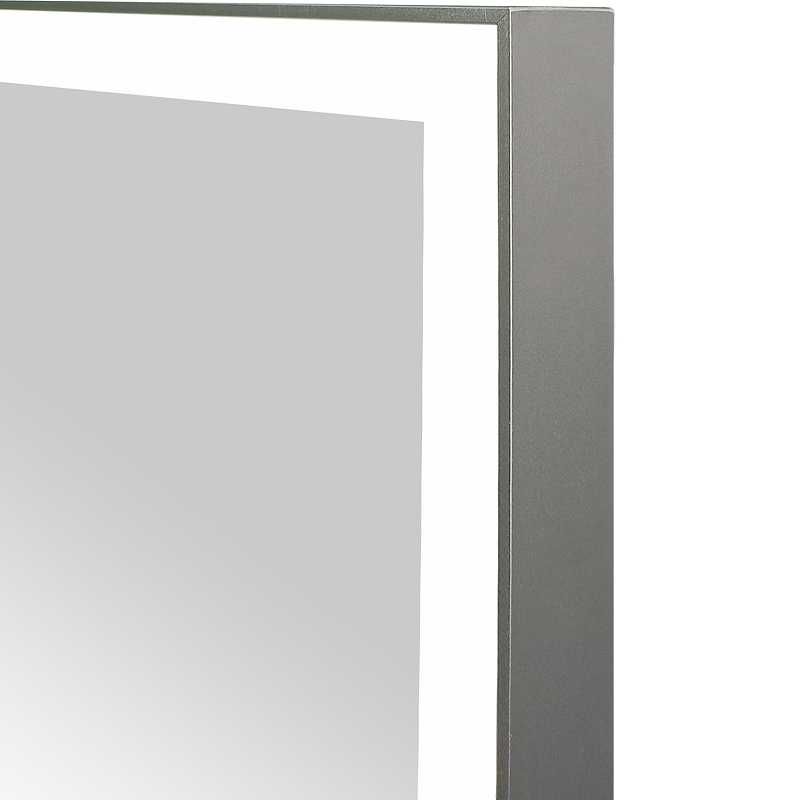 Приобрести continent зеркало с подсветкой frame 50х70 см, сенсорный включатель, серое