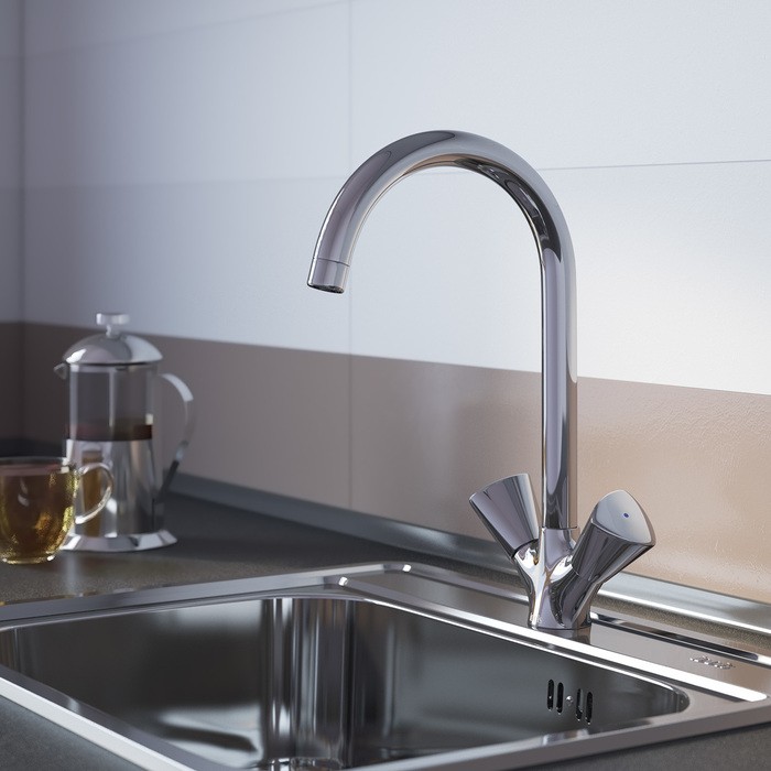 Приобрести iddis смеситель для кухни bounce 330 мм, хром bousbj0i05