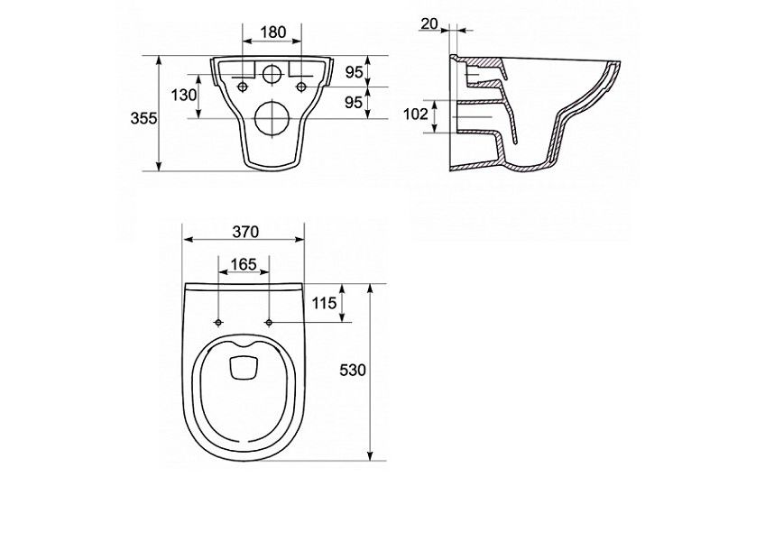 Приобрести подвесной унитаз cersanit city new clean on с крышкой дюропласт
