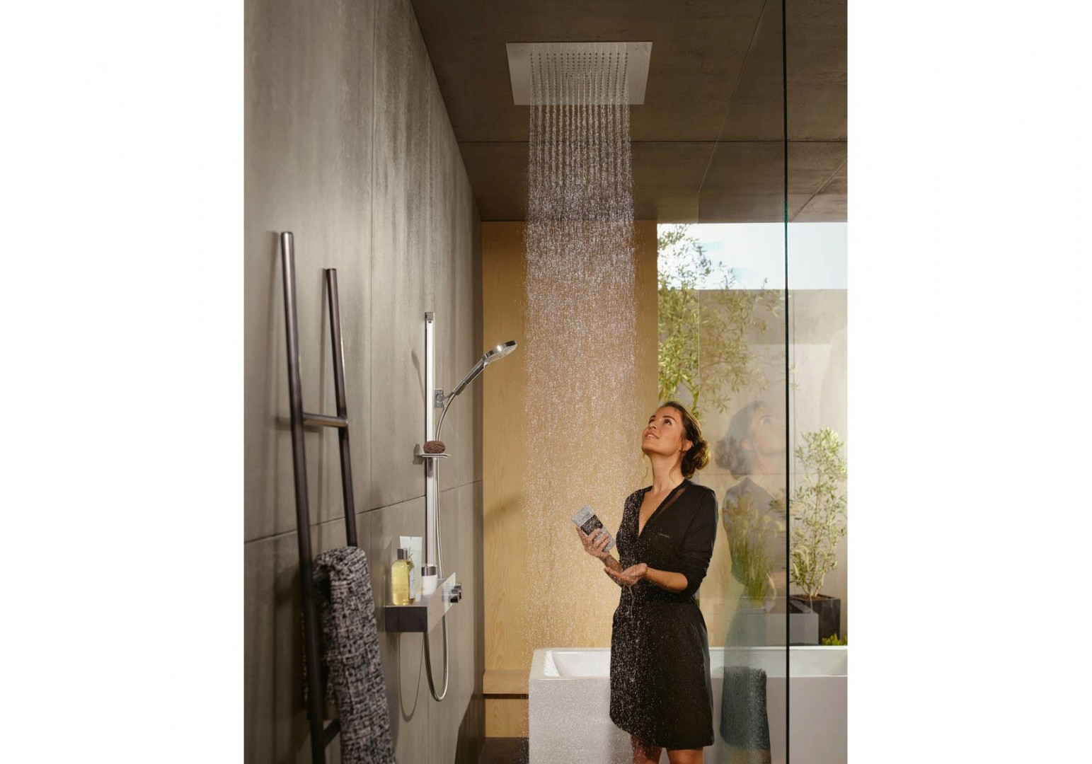 Приобрести смеситель для душа с термостатом hansgrohe shower tablet 600 13108400