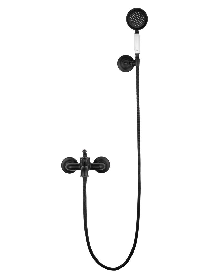 Приобрести смеситель для ванны с душем wonzon & woghand steam, черный матовый (ww-88639008-mb)