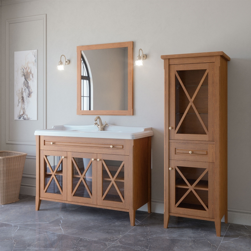 Приобрести caprigo пенал подвесной napoli promo 56 см, правосторонний, натуральное дерево 35750r-sf023