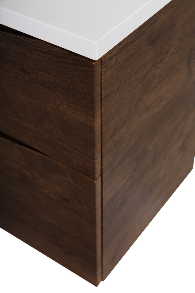 Приобрести belbagno тумба с раковиной marino-h60 110 см, подвесная rovere moro, белая раковина