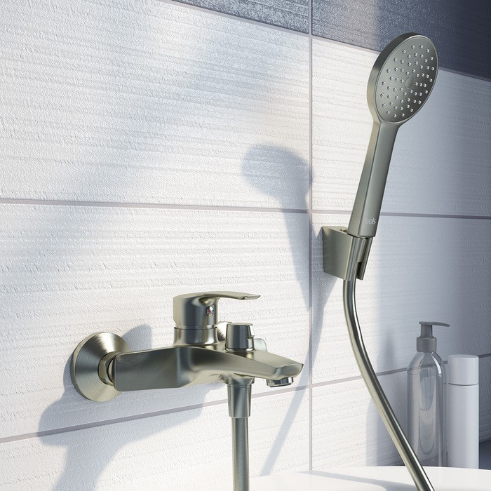 Приобрести iddis смеситель для ванны ray 214мм, сатин raybn02i02