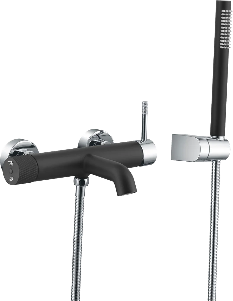 Приобрести boheme смеситель для ванны, uno. black chrome 463-bcr