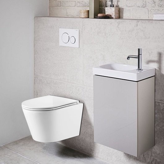 Приобрести azario унитаз подвесной fonti, безободковый с тонкой крышкой микролифт az-402w