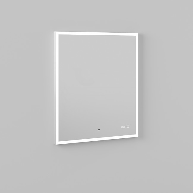 Приобрести briz зеркало elen 80х80 см, с подсветкой, подогревом,часы, температура, сенсорное включение , белое, пдз42-80