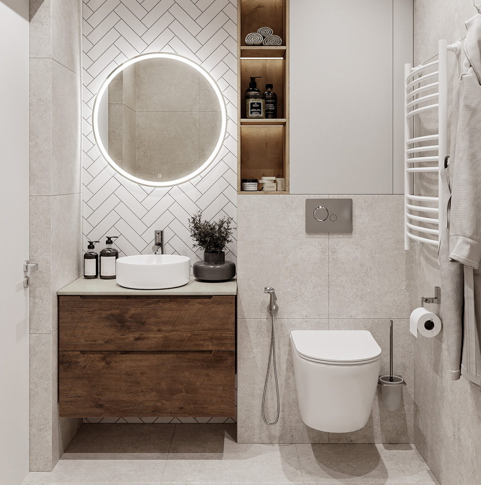 Приобрести belbagno тумба со столешницей etna-h60 90 см, подвесная rovere moro