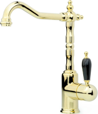 Boheme Смеситель для кухни Tradizionale, золото\черный 102-BLC