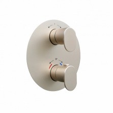 Kerama Marazzi Смеситель для душа скрытого монтажа Ole, с термостатом, атласное золото 67638EKM.M0.071