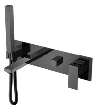 Boheme Смеситель для ванны Qubic Shinny Gun Metal 474-2-SGM