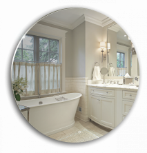 Azario Зеркало Саванна 77х77см c подсветкой, сенсор выключатель, ФР-00000954