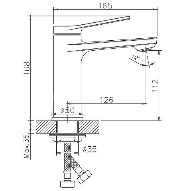 Приобрести haiba смеситель для раковины 168мм, хром hb-10572
