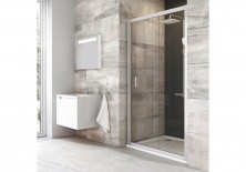 Дверь душевая Ravak Blix BLDP2 110 см 0PVD0100Z1 белый/прозрачное