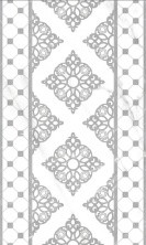Декор настенный Gracia Ceramica Elegance grey decor 01 300x500, рельефный, серый, 1-й сорт 