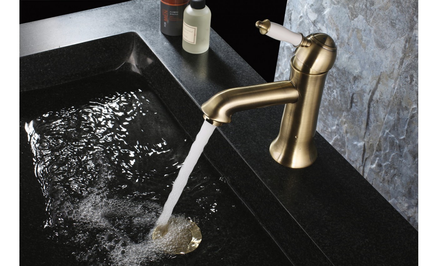 Приобрести lemark смеситель для раковины villa с донным клапаном, бронза lm4806b