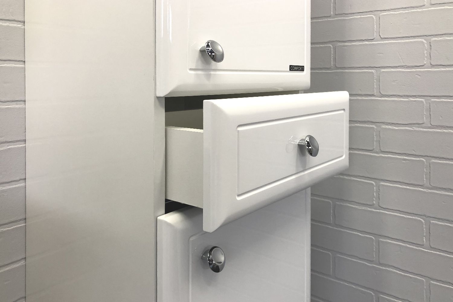 Приобрести сomforty пенал "сочи-35" белый глянец