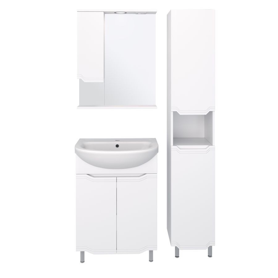 Приобрести aqua de marco зеркало-шкаф viktoria 60 см, левое, белый 1060cvic/l