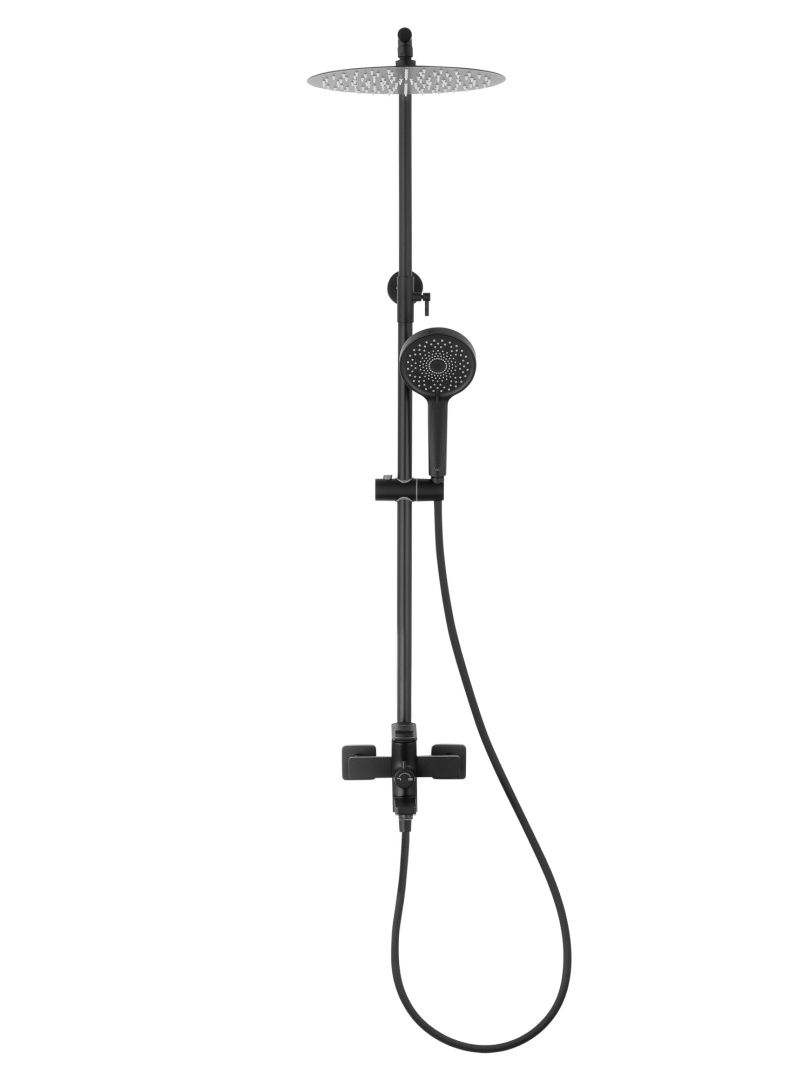 Приобрести душевая система wonzon & woghand frame, черный матовый (ww-88739010-mb)