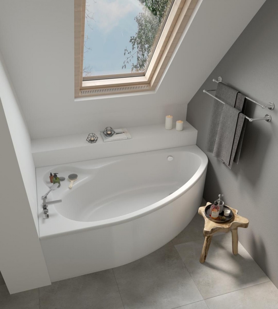 Приобрести santek эдера асимметричная акриловая ванна 170х110 см, левостороняя, белая