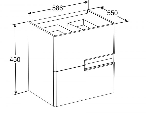 Приобрести victoria nord модуль д/раковины 600 мм, ice edition