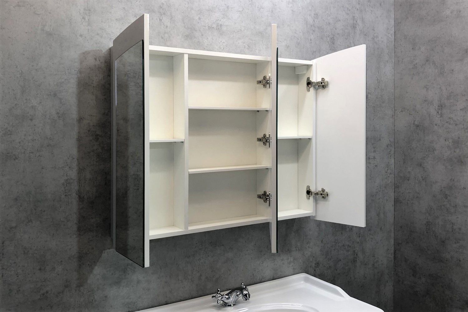 Приобрести сomforty зеркало-шкаф "палини-100" белый глянец