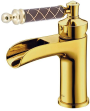 Boheme Смеситель для раковины Vogue, золото\коричневый 211-MR-CH