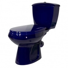 Унитаз-компакт Элисса синий У Стандарт, сиденье полипропилен